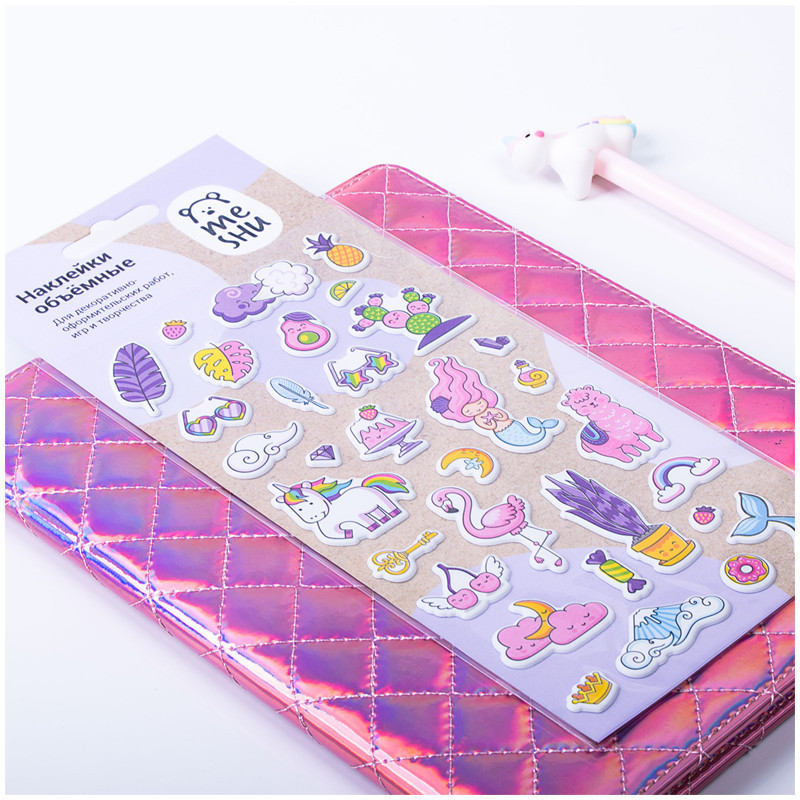 Наклейки объемные 'Purple mood', 10x19 см