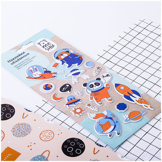 Наклейки объемные 'Space adventure', 10x19 см MESHU, цвет разноцветный 2