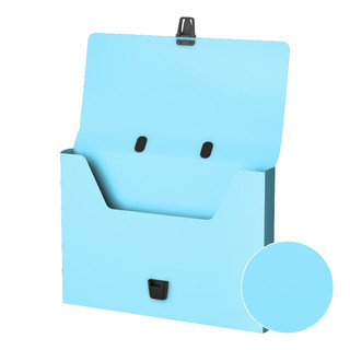 Портфель пластиковый ErichKrauseR Matt Pastel, FC, голубой 2