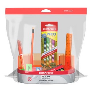 Набор настольный ErichKrause® Victoria, Neon, оранжевый 3