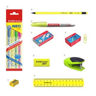 Набор настольный ErichKrause® Victoria, Neon, желтый 2