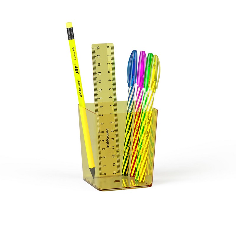 Набор настольный ErichKrause® Base, Neon, желтый