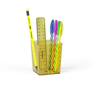 Набор настольный ErichKrause® Base, Neon, желтый 1