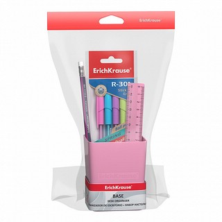 Набор настольный ErichKrause® Base, Pastel, розовый 3
