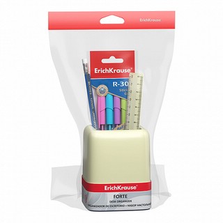 Набор настольный 'Forte. Pastel', желтый с фиолетовой вставкой ErichKrause 3