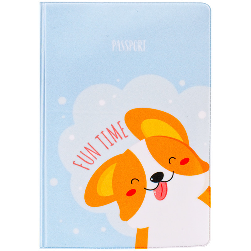Обложка для паспорта 'Fun time' MESHU, цвет голубой