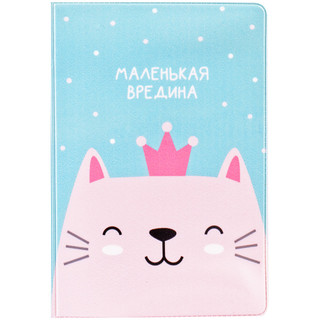 Обложка для паспорта 'Wicked princess' MESHU, цвет голубой, розовый