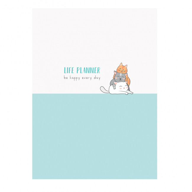 Ежедневник 'Be happy every day' Котики, артикул KW046-000164