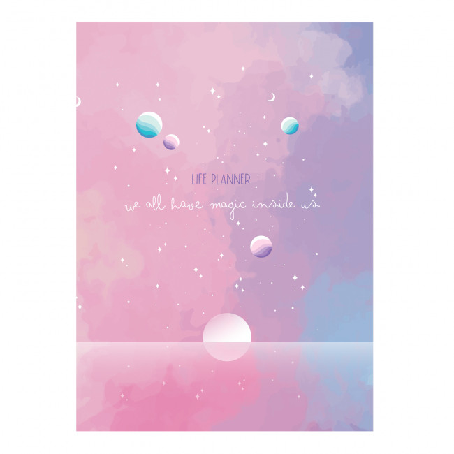 Ежедневник 'Космос' Розово-голубой, артикул KW046-000174