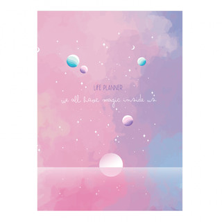 Ежедневник 'Космос' Розово-голубой, артикул KW046-000174 1