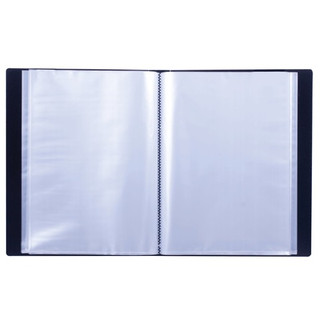 Папка 80 вкладышей 'Стандарт', черная, 0,9 мм Brauberg, цвет черный 2