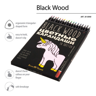Карандаши цветные 'Blackwood color' 18 цветов 7