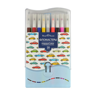 Фломастеры 'Happycolor', 18 цветов 1
