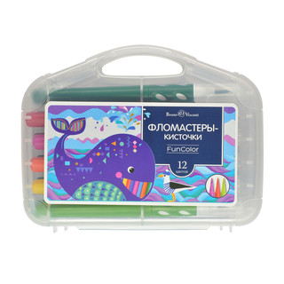Фломастеры-кисточки 'Funcolor' 12 цветов 2