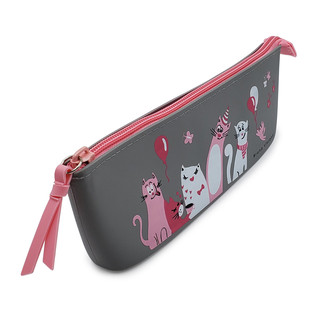 Пенал на молнии 'Котики', цвет серый GSF 2