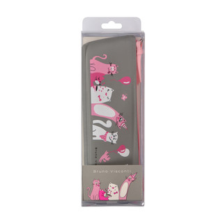 Пенал на молнии 'Котики', цвет серый GSF 4