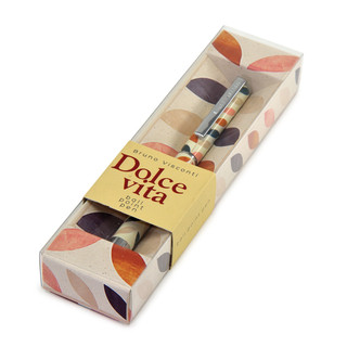 Ручка шариковая 'Dolce vita. Лепестки. Винтаж' 0.7 мм, синяя,...