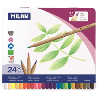 Карандаши цветные 'Milan', 24 цвета, цвет бежевый