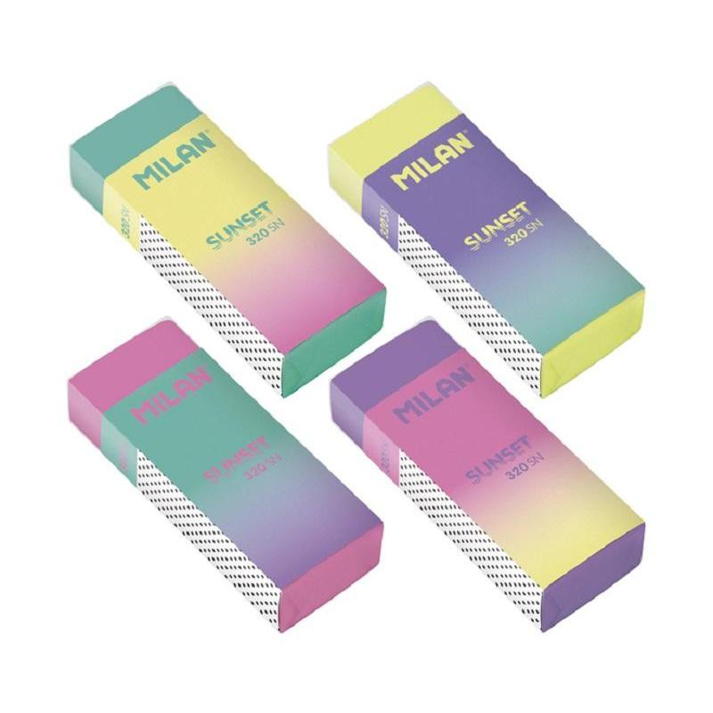 Ластик 'Sunset', 61x23x12 мм Milan, цвет в ассортименте