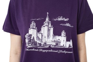 Футболка с видом главного здания МГУ имени М.В. Ломоносова 2