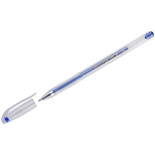 Ручка гелевая 0.7 мм, металлик, синяя, Crown Hi-Jell Metallic
