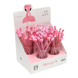 Ручка 'Фламинго' шариковая, с фигуркой фламинго, 0.7 мм, розовый soft-корпус. Цена за 1 шт. 3