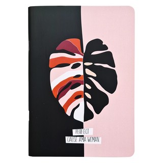 Тетрадь 'Abstract, лист' А5, 48 л, клетка, 150х210 мм, мягкий...