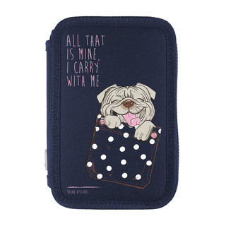 Пенал на молнии 'Собачка', два отделения, 200х130 мм, Bruno Visconti 2