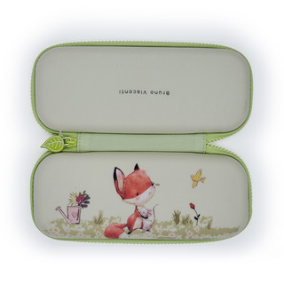 Пенал на молнии 'Лисенок', цвет зеленый 2