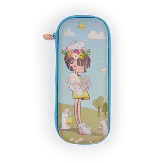Пенал на молнии 'Девочка и кролики' 1
