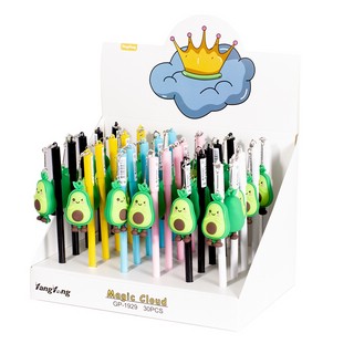 Ручка "Авокадо" гелевая с фигуркой авокадо, 0.5 мм, чернила с...