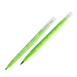 Фломастеры двухсторонние 24 цвета, кисточка/пулевидный, в пласт.боксе 3