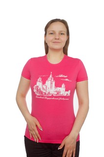 Футболка с видом главного здания МГУ имени М.В. Ломоносова