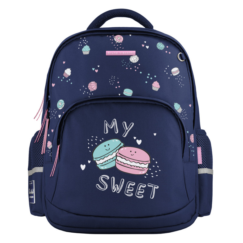 Рюкзак с эргономичной спинкой 'My sweet' (макаруны) синий
