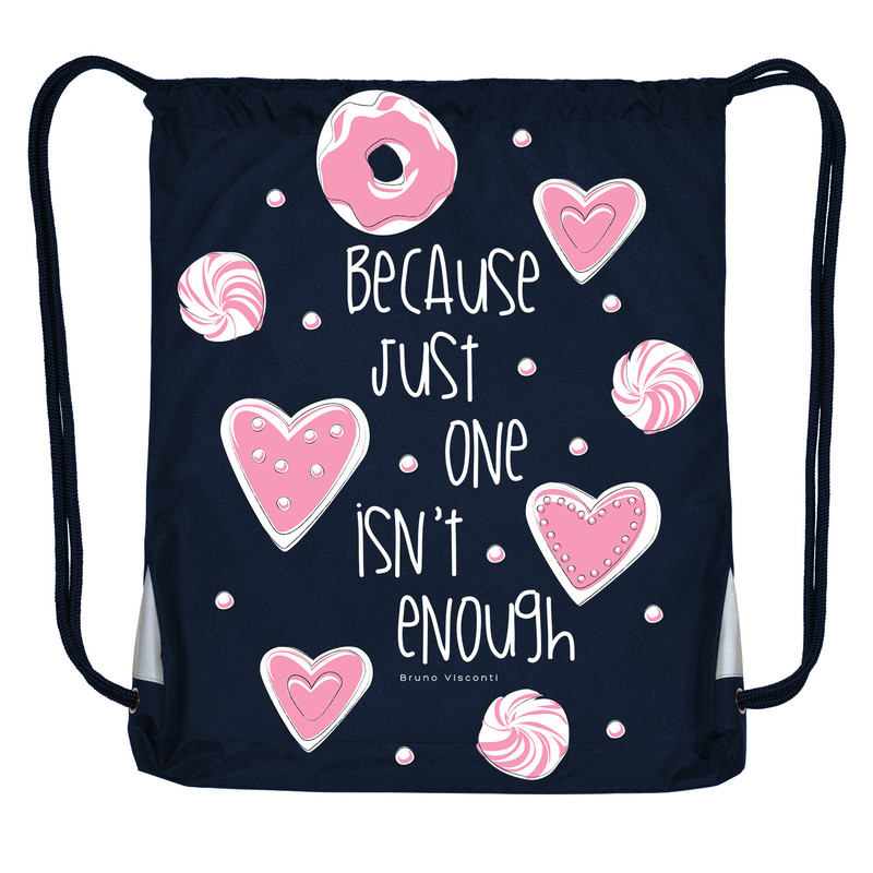 Мешок для обуви синий 'Сладкое настроение' 35х45 см