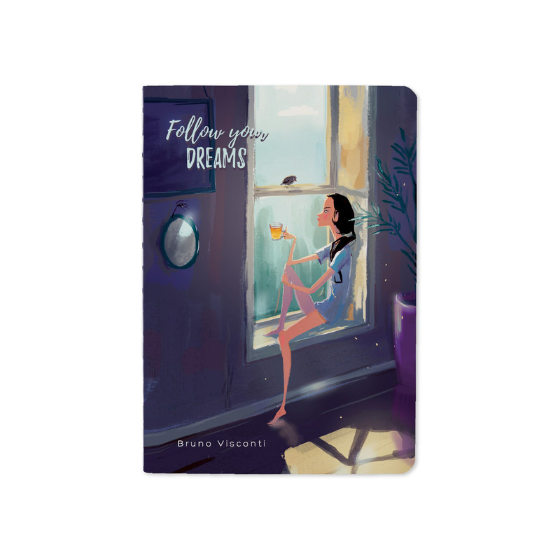 Тетрадь 'Follow your dreams', 32 л, А6, клетка