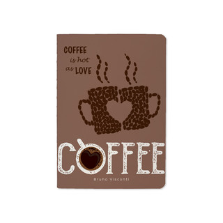 Тетрадь 'Coffee as hot as love' 105х148 мм, 32 л, клетка 1