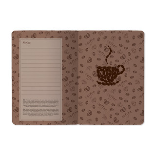 Тетрадь 'Coffee as hot as love' 105х148 мм, 32 л, клетка 4