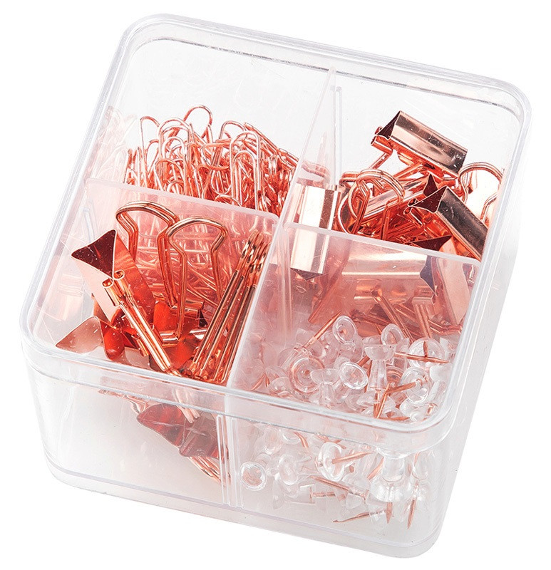 Набор мелкоофисный 'Deli', гвоздики, скрепки, зажимы, арт. 78551