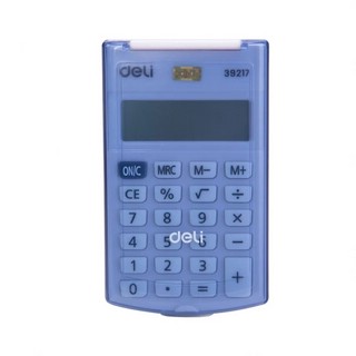 Калькулятор карманный 'Deli', 8 разрядов, цвет: синий, арт. E39217/BLUE 3