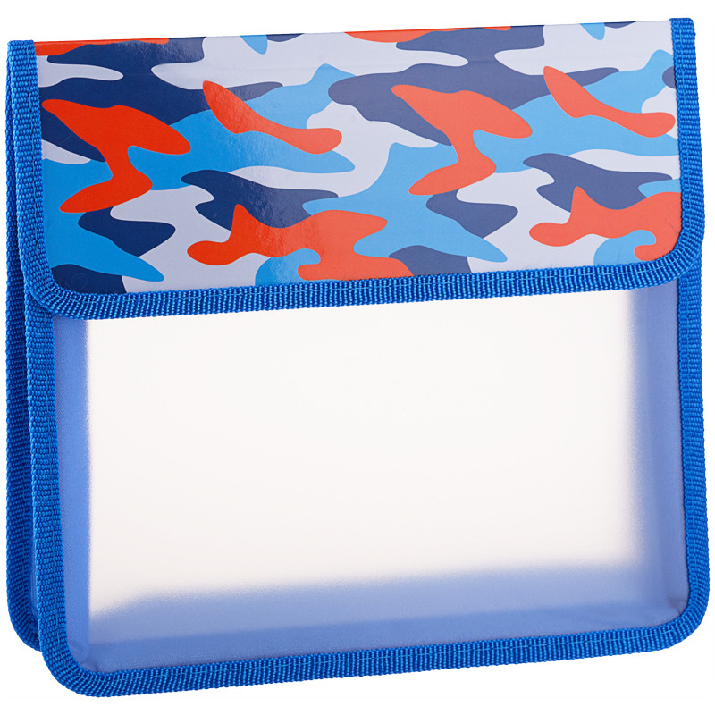 Папка для тетрадей 'Military' 2 отделения, А5, пластик, на липучке