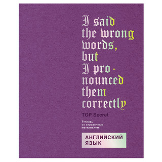 Тетрадь предметная Английский язык 'TOP Secret ' 48 листов 1