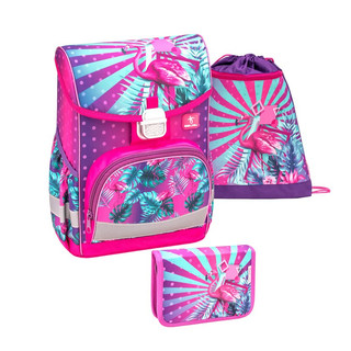 Ранец Belmil Click Tropical Flamingo с наполнением, арт.405-45/9 1