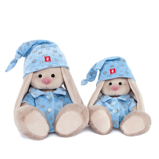 Зайка Ми в голубой пижаме, 18 см, артикул SidS-071