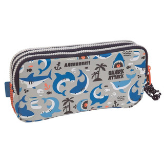 Пенал-тубус 'Shark. Attack' 3 отделения, 220x110x65 мм Milan 1