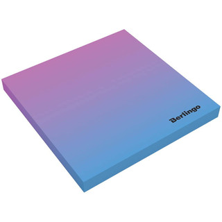 Блок самоклеящийся Berlingo 'Ultra Sticky.Radiance' 75*75 мм, 50 л, розовый/голубой градиент