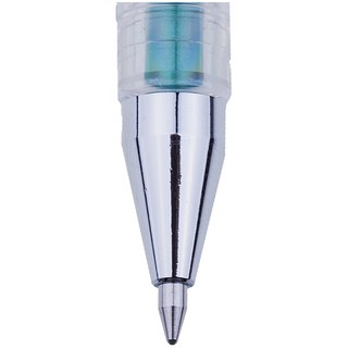 Ручка гелевая 0.7 мм, металлик, зеленая, Crown Hi-Jell Metallic 2