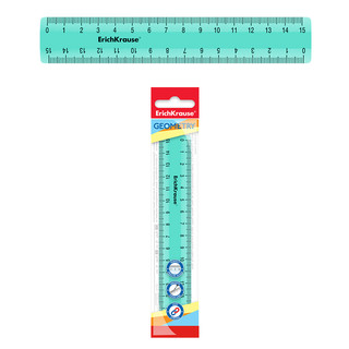 Линейка пластиковая ErichKrauseR Pastel Mint, 15см, мятный, в флоупаке 1