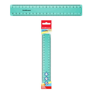 Линейка пластиковая ErichKrauseR Pastel Mint, 20см, мятный, в флоупаке