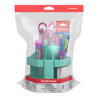 Набор настольный на вращающейся подставке ErichKrauseR Office, Pastel Mint, мятный 3